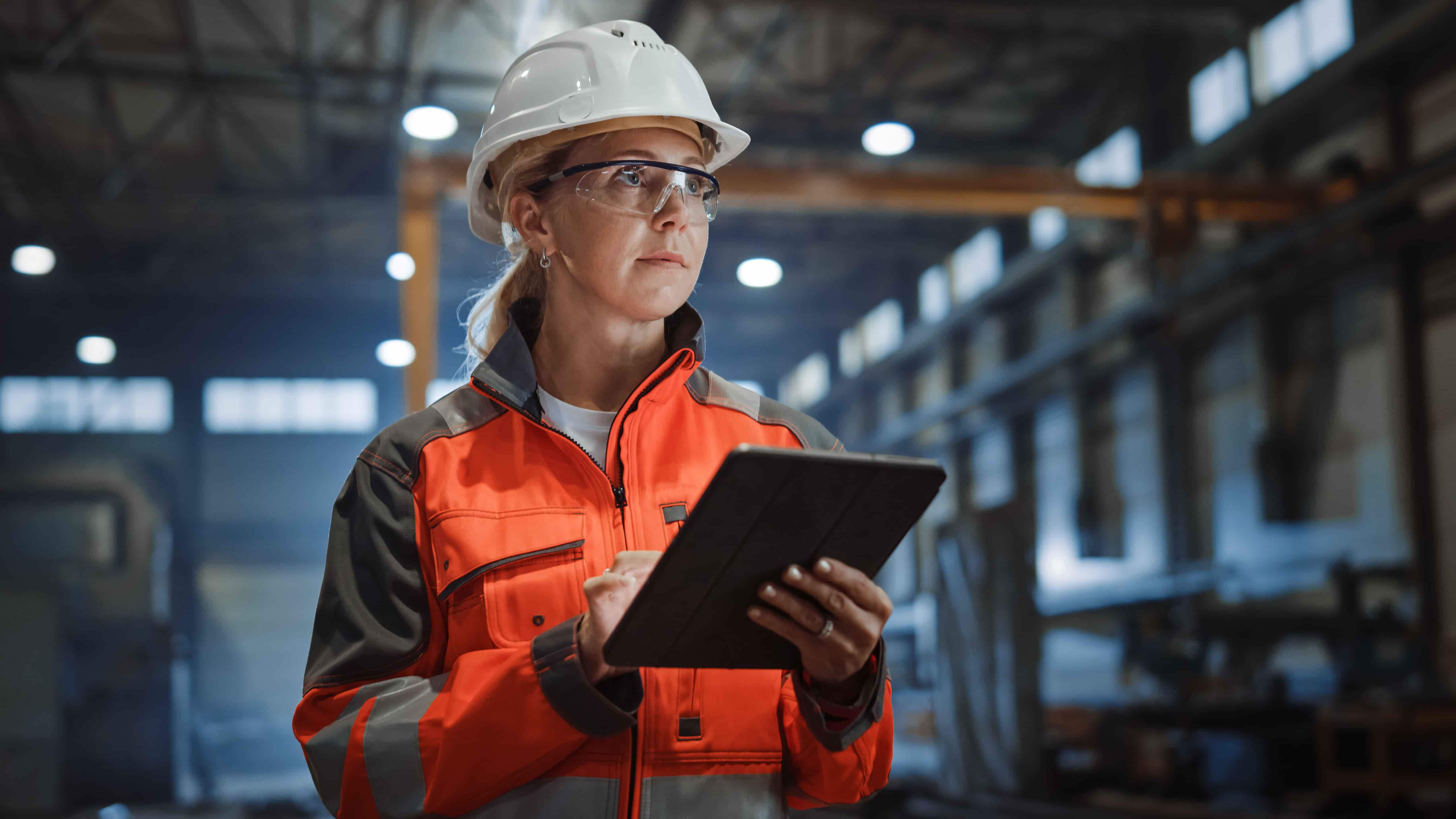 worker in high vis