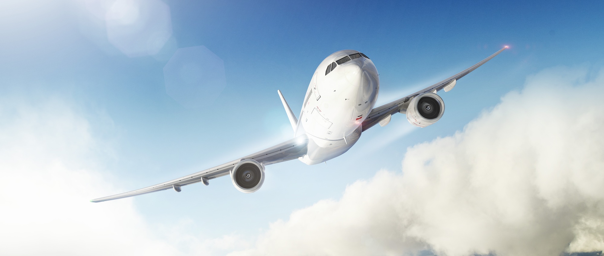 Fying through the clouds