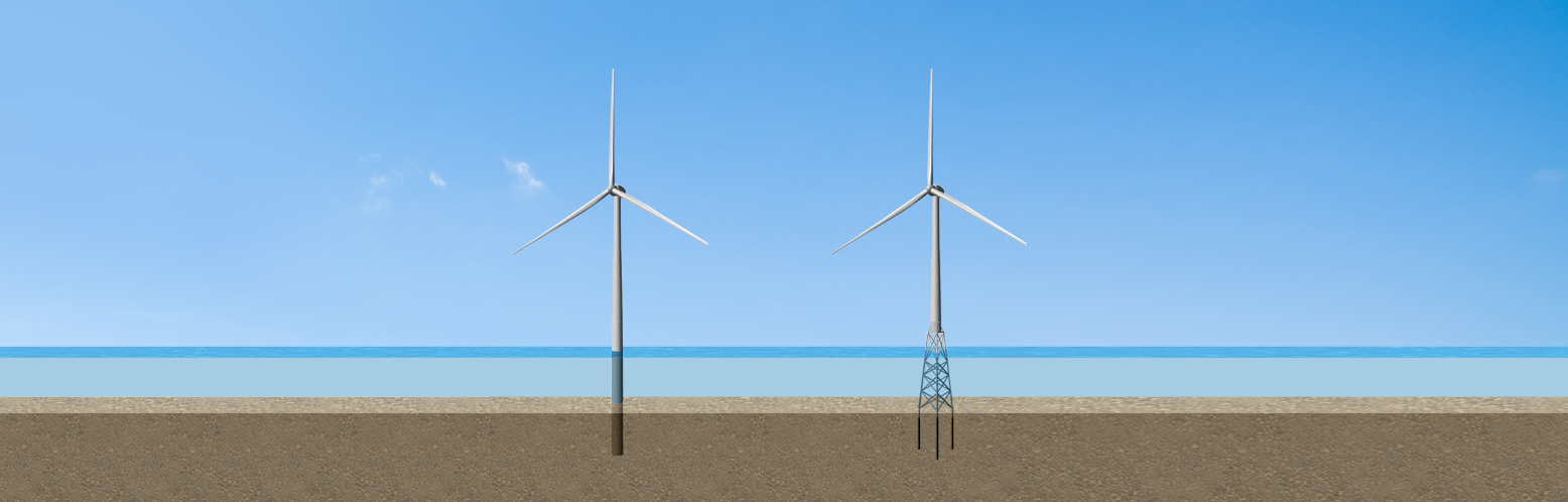 Offshore wind turbines graphic