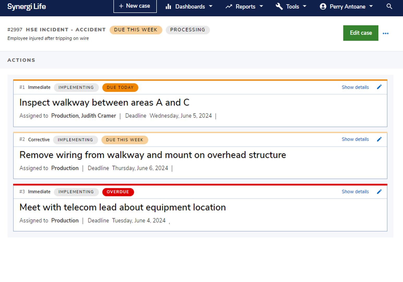 Track, analyze and prevent unwanted occurrences