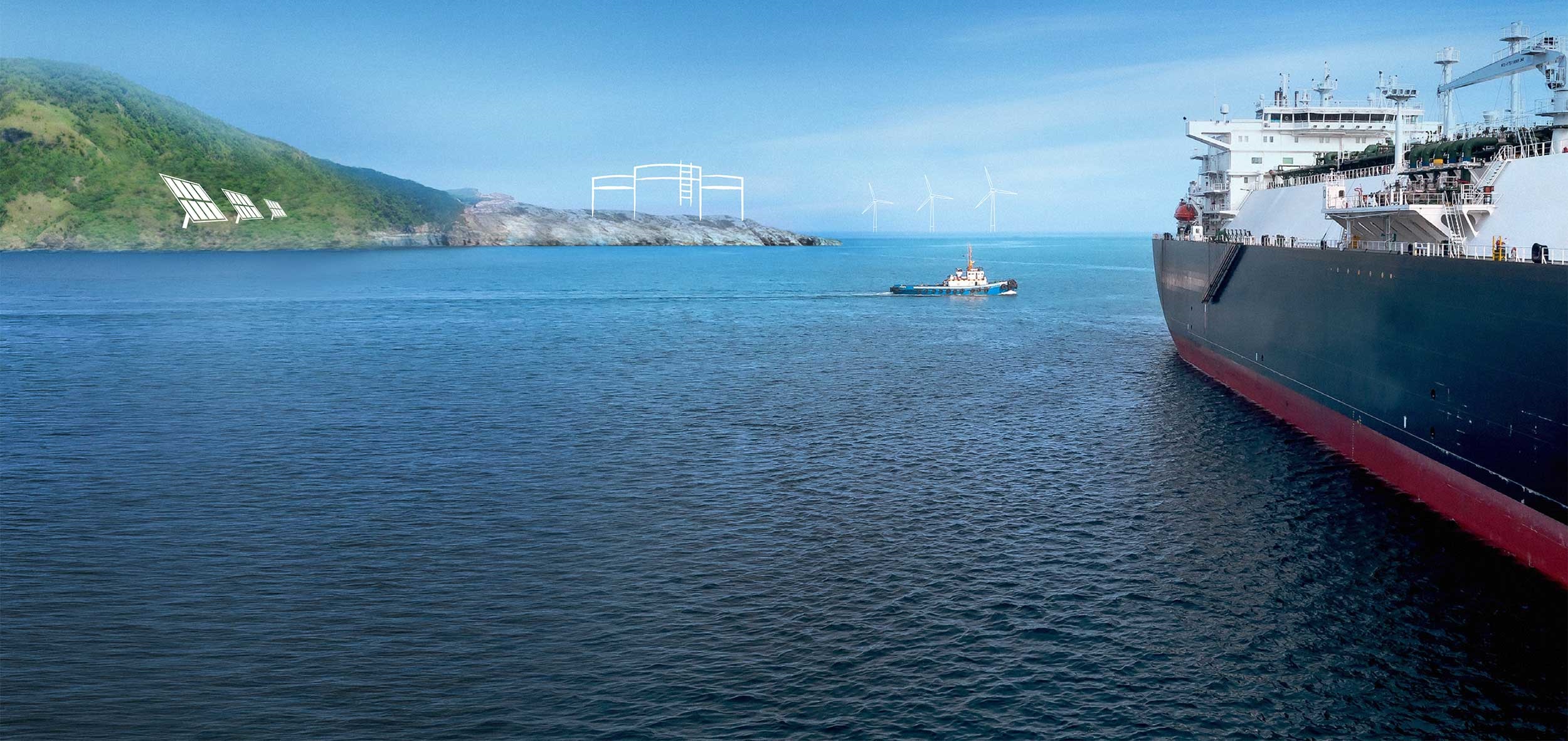 Vessels at sea