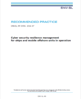 Recommended practice on cybersecurity