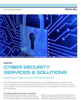 Cybersecurity services and solutions flyer