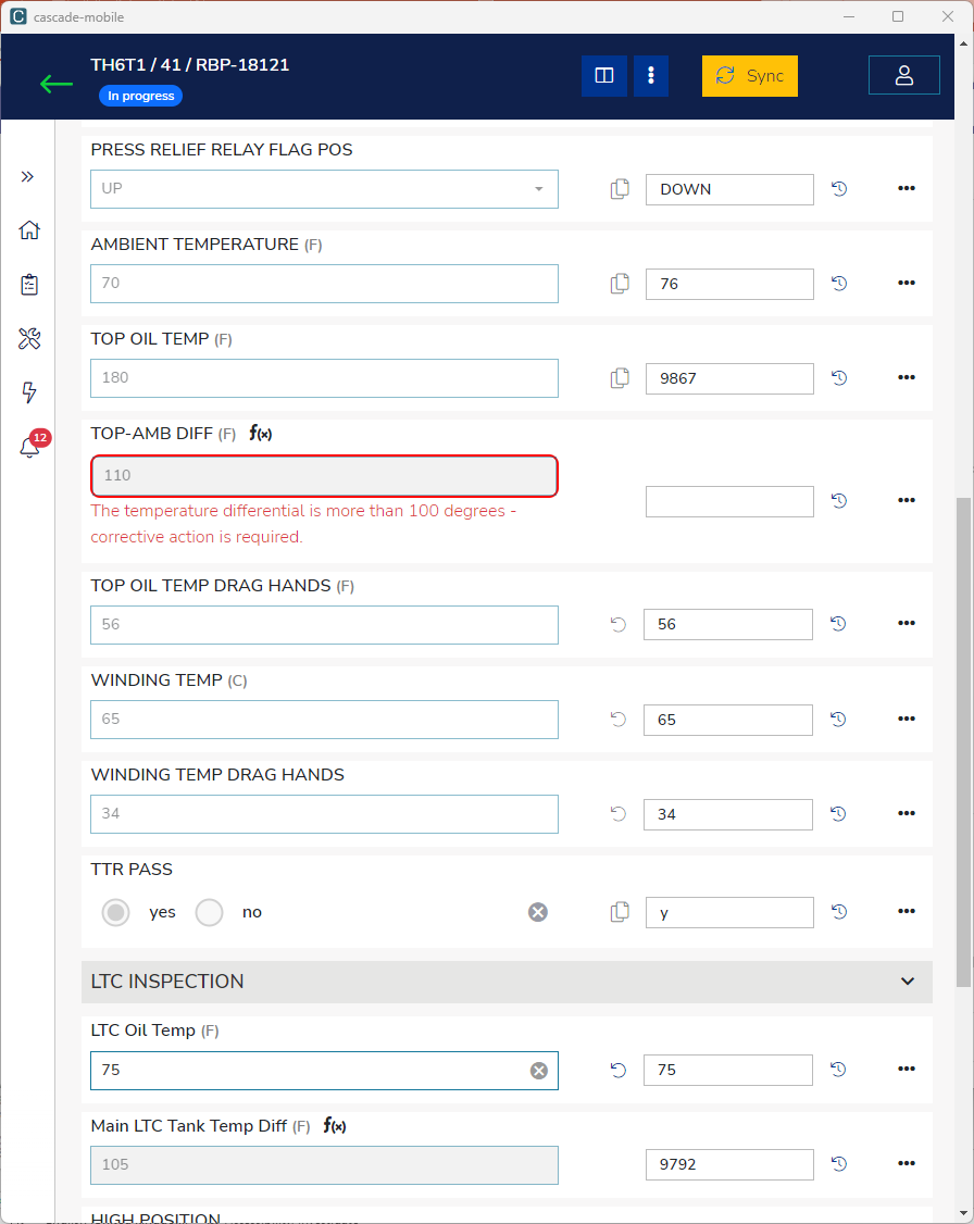 validation border