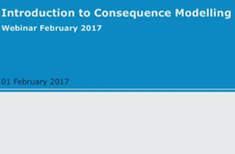 Webinar: Introduction to consequence modelling