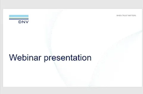 Webinar presentations slides