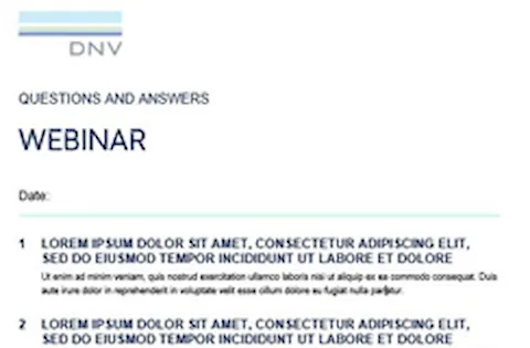 Q&A document